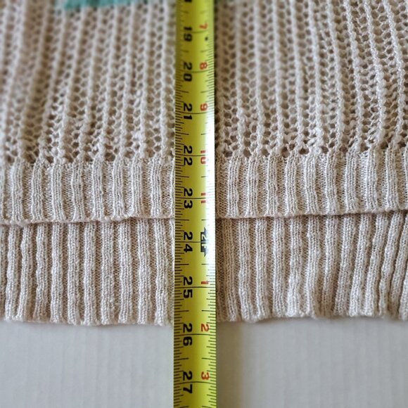 Ya Los Angeles Open Weave Aztez Southwestern Long Sleeve Sweater Medium - Picture 11 of 12